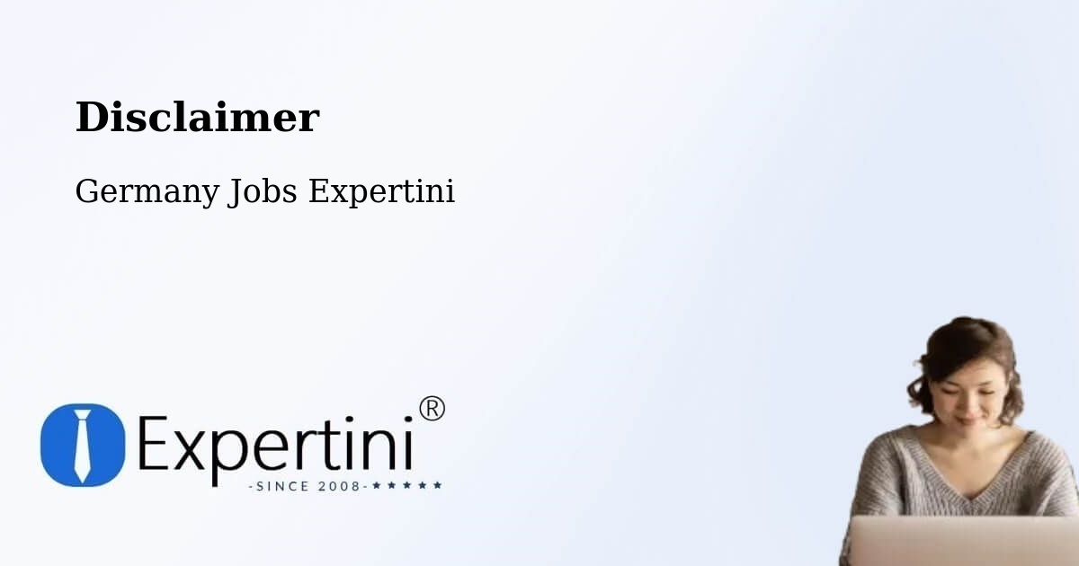 Disclaimer – Wustrow - Germany Jobs Expertini