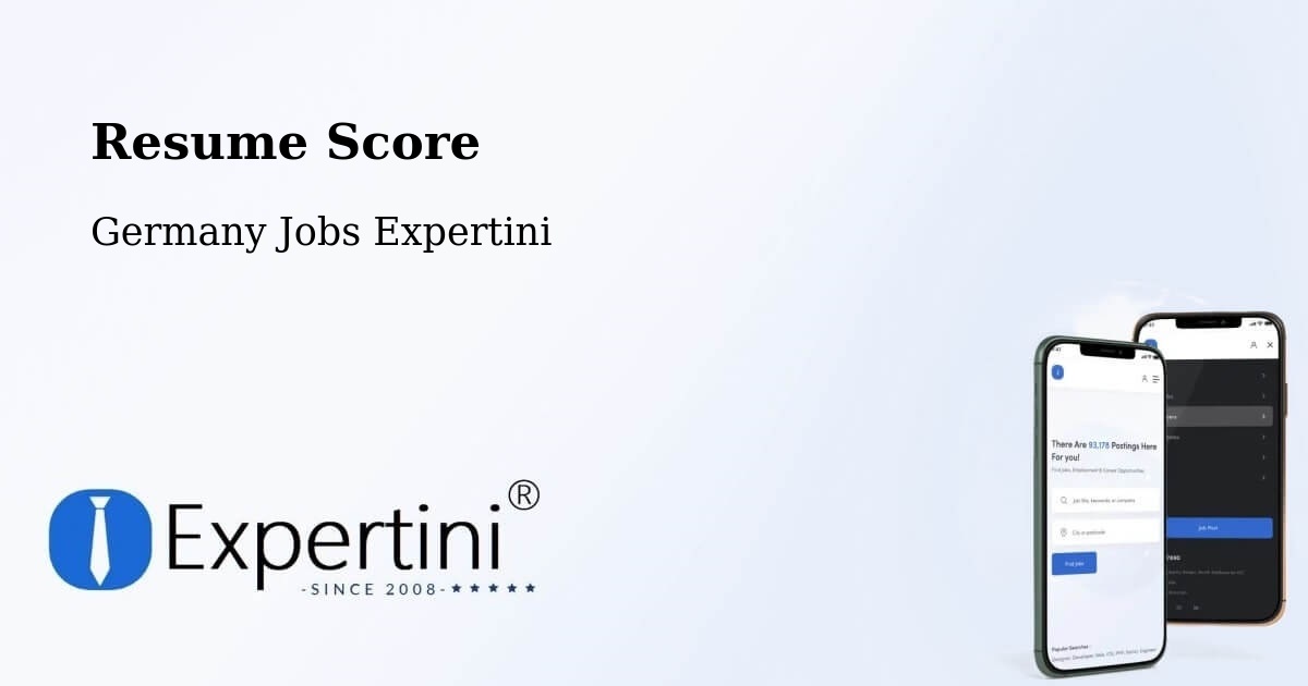 Resume Score & Job Description Match Tool – Wustrow - Germany Jobs Expertini
